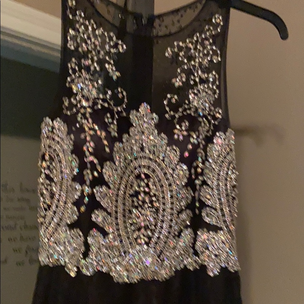 Beautiful black sequined/beaded formal